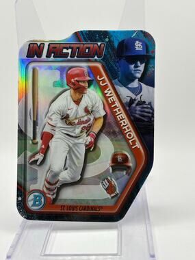 2025 Bowman Draft JJ Wetherholt Prospect In Action Die Cut Refractor Insert